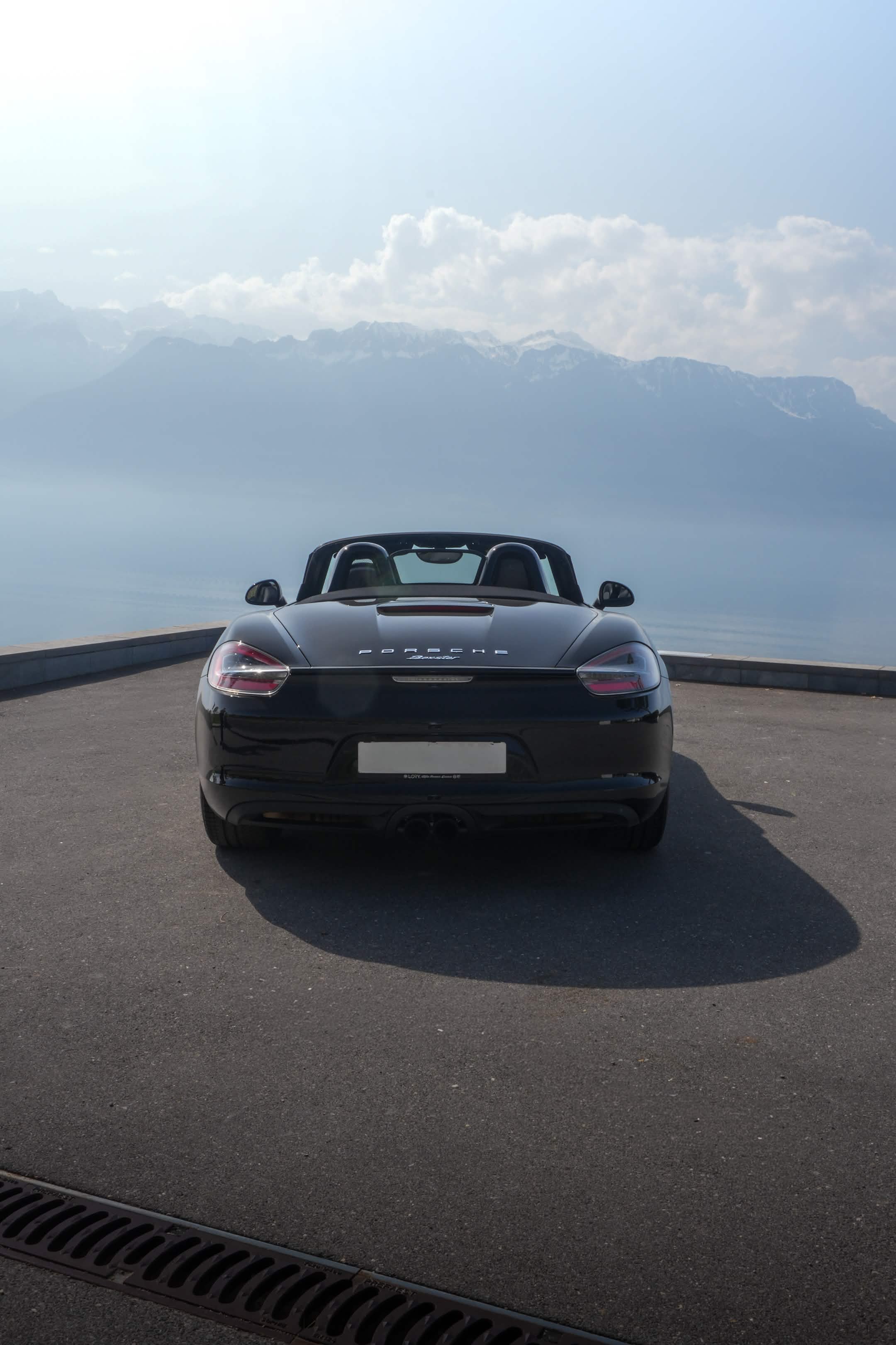Porsche Boxster — lac et montagnes